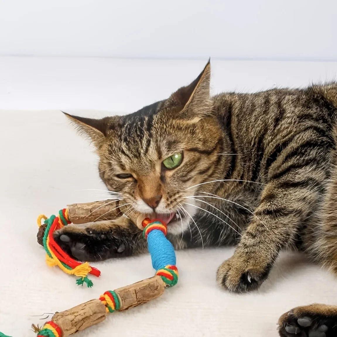 2pcsToy That Attracts Cats Play Natural Cat Toy Made Rope Used