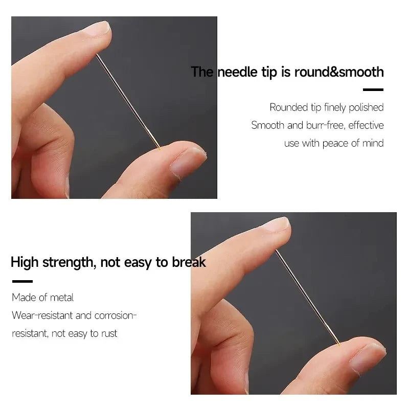 Self-Threading Sewing Needles Set – Stainless Steel Bodkin