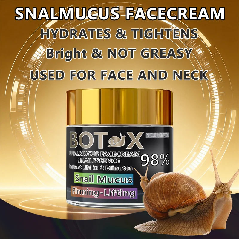 YUITIKUE 98% Snail Mucus Face Cream – Lift, Firm & Hydrate Snail Mucus Face Cream Zpaxo