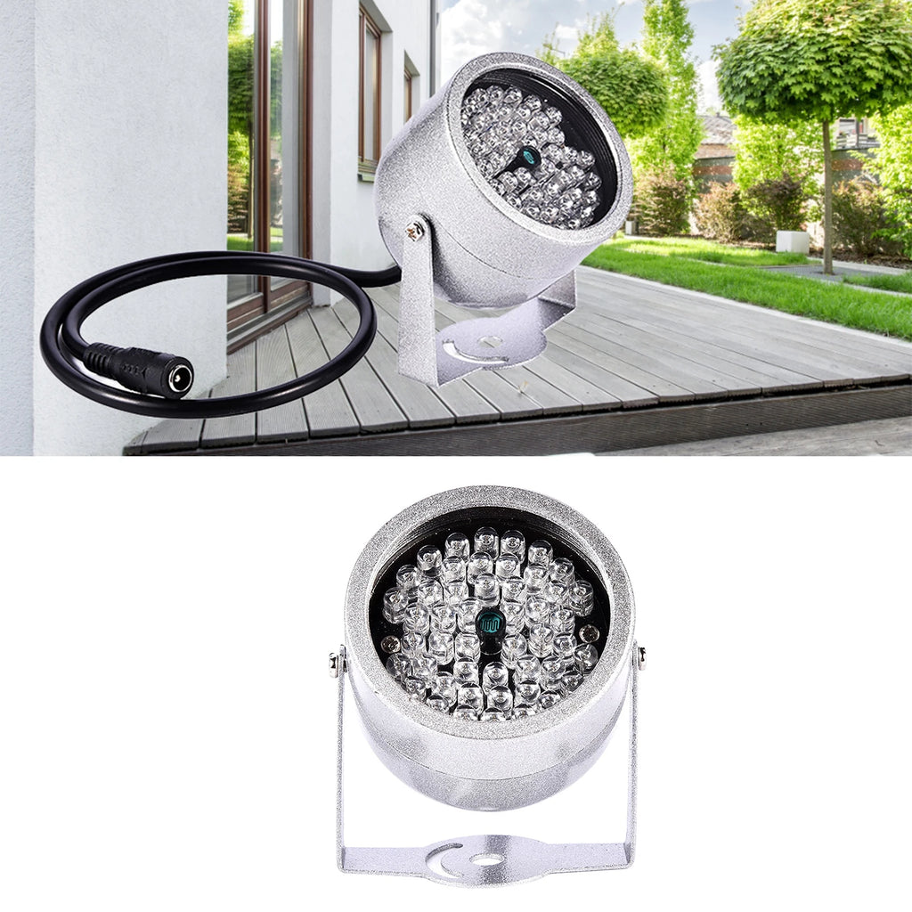 48 LED IR Illuminator Lights Waterproof Infrared Night Vision Light