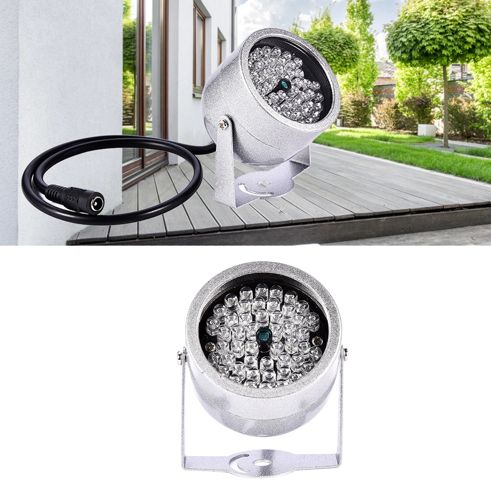 48 LED IR Illuminator Lights Waterproof Infrared Night Vision Light