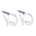 One Way Check Valve Motorcycle Brake Bleeder Hose Clamps Aluminum Zpaxo Silver