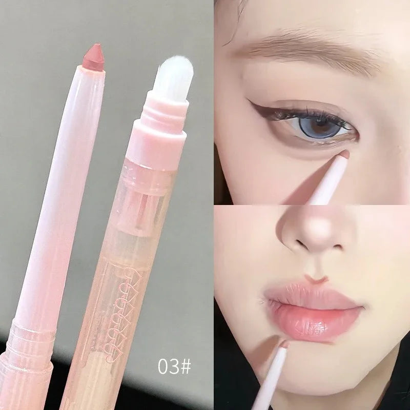 8 Colors Double Headed Lip Liner Waterproof Matte Lipstick Pencil Zpaxo