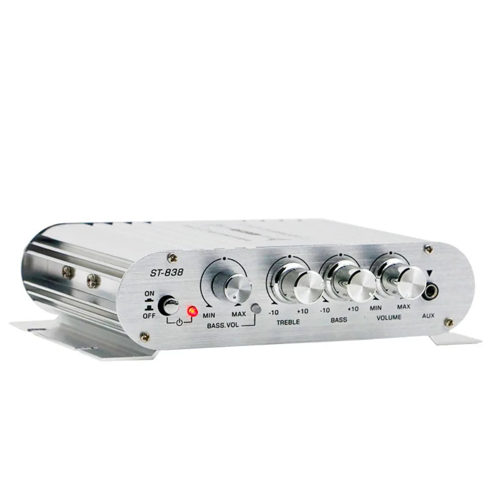 Subwoofer Car Stereo Amplifier Equalizer Audio Output Crossover Zpaxo Silver