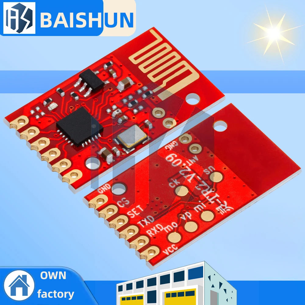 LC12S 2 4GHz UART Wireless Transceiver Module Long-range Zpaxo Orange