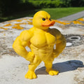 Muscle Duck Statue -3D Desktop Decor,Cute Bookshelf Whimsical Figurine,Multifunctional Indoor/Outdoor Decoration, Home Accessory Zpaxo 1pc