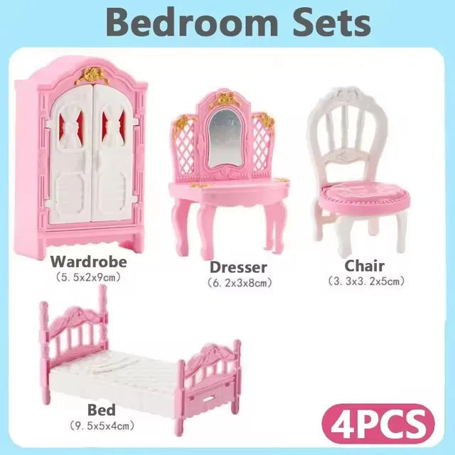 1 12 Scale Dollhouse Forest Family Doll Sheep Mini Furniture Pretend Zpaxo Bedroom
