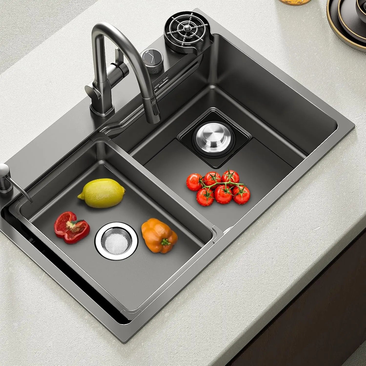 Stainless Steel Sink Strainer – Rust-Proof Drain Basket 1/3/5 Pack