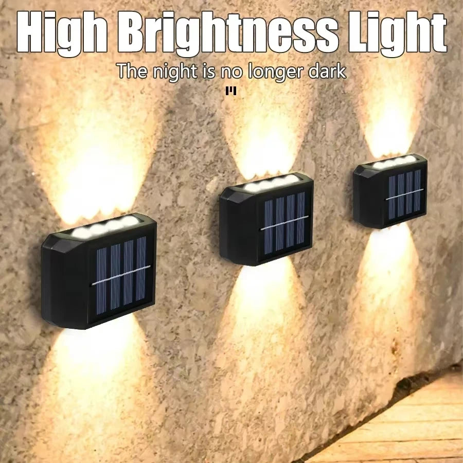 Solar Powered Lighting Waterproof Sensing Courtyard Light Automatic Zpaxo