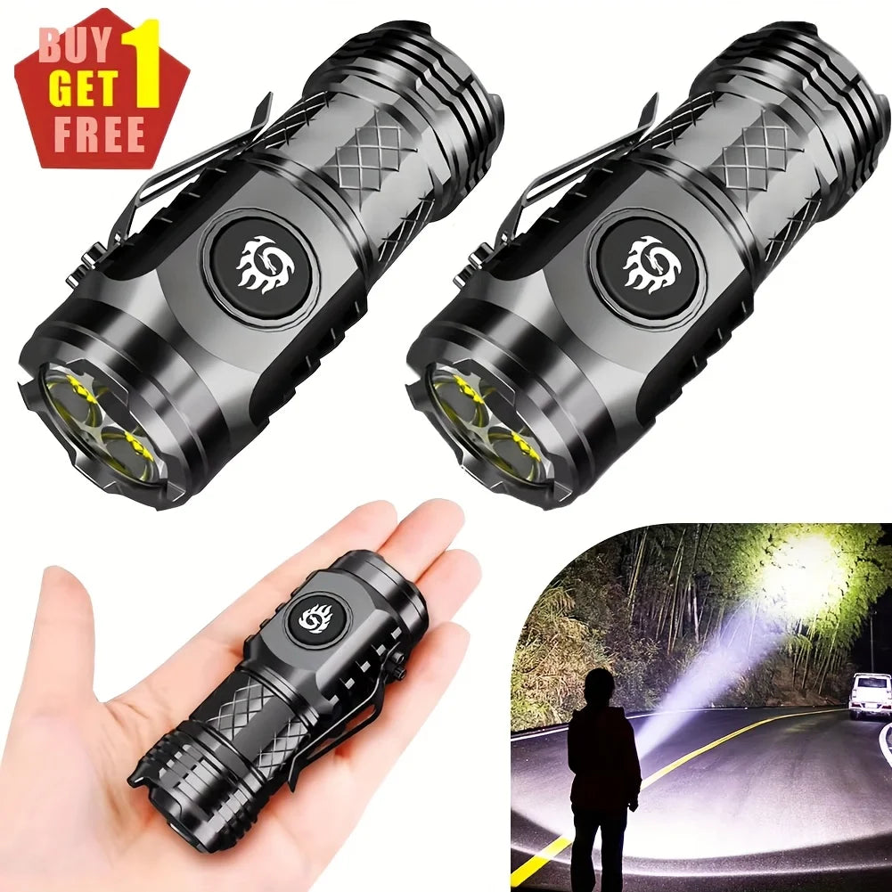 POCKETMAN Mini LED Flashlight B1G1 Free – 5 Modes, USB-C