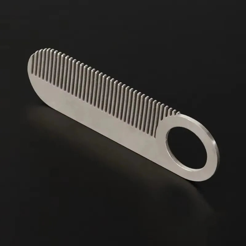 Stainless Steel Men's Beard Comb Portable Mini Oil Head Barber