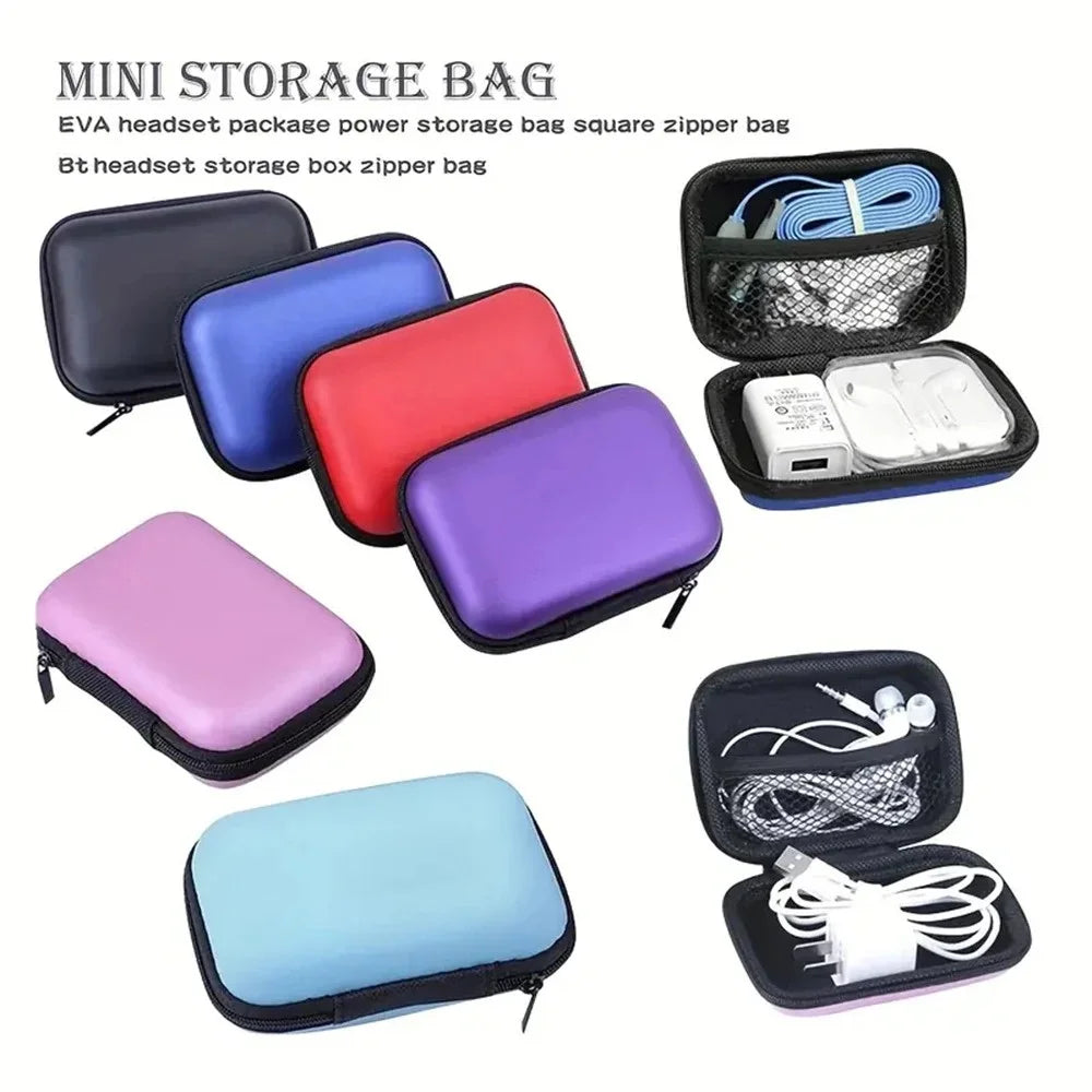 EVA Travel Cable Organizer Bag – Zipper Electronics Pouch Travel Organizer Bag Zpaxo