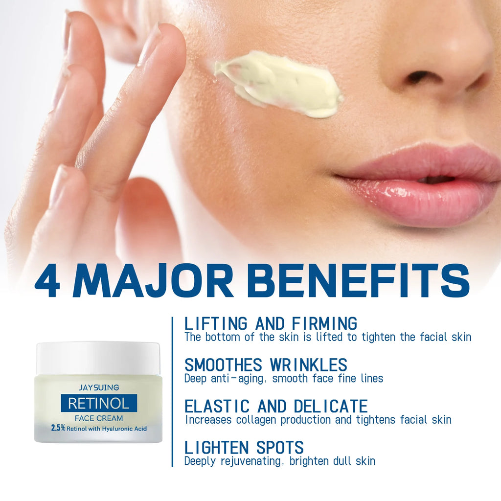 Jaysuing Retinol Firming Face Cream – Anti-Aging 50g Retinol Face Cream Zpaxo
