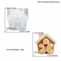 3D Gingerbread House Silicone Mold – Christmas Candle & Craft