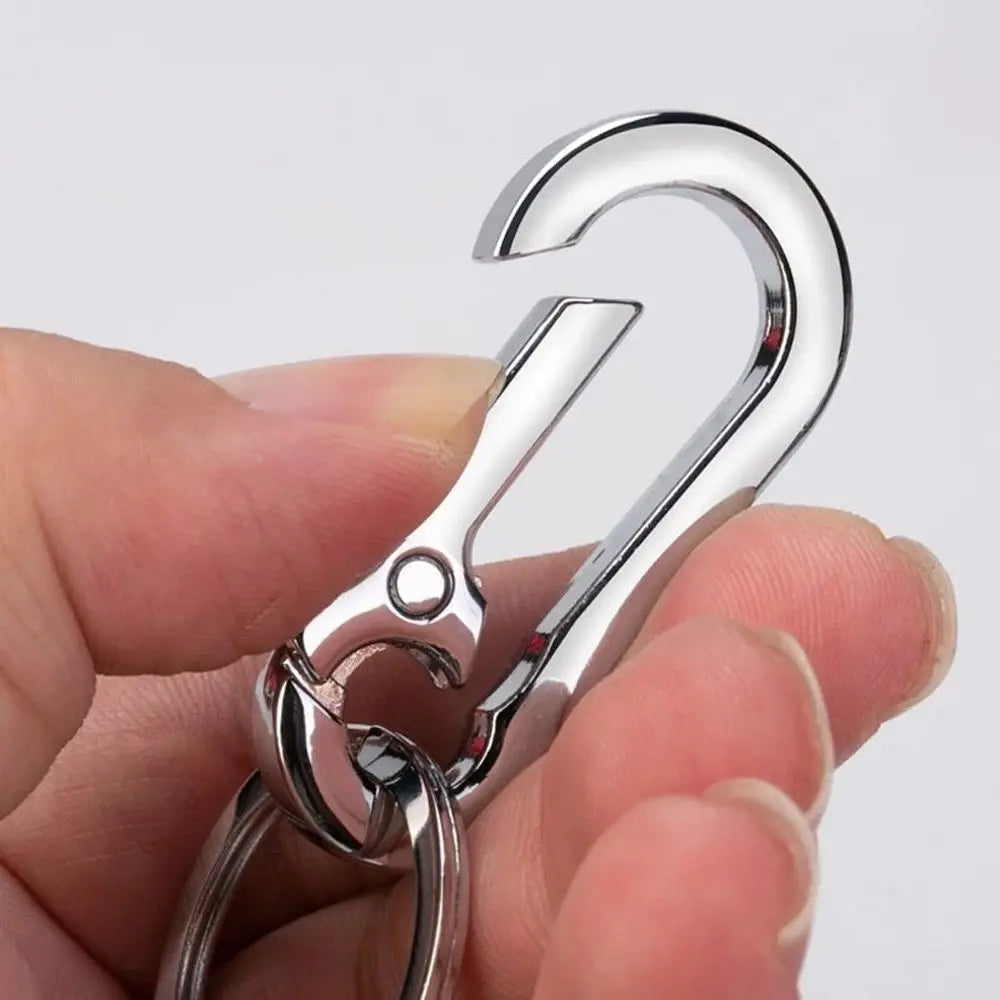 Men Hanging Buckle Anti-lost Gift Car Decoration Couple Key Chain Keyring Stainless Steel Gourd Buckle Metal Keychain Zpaxo