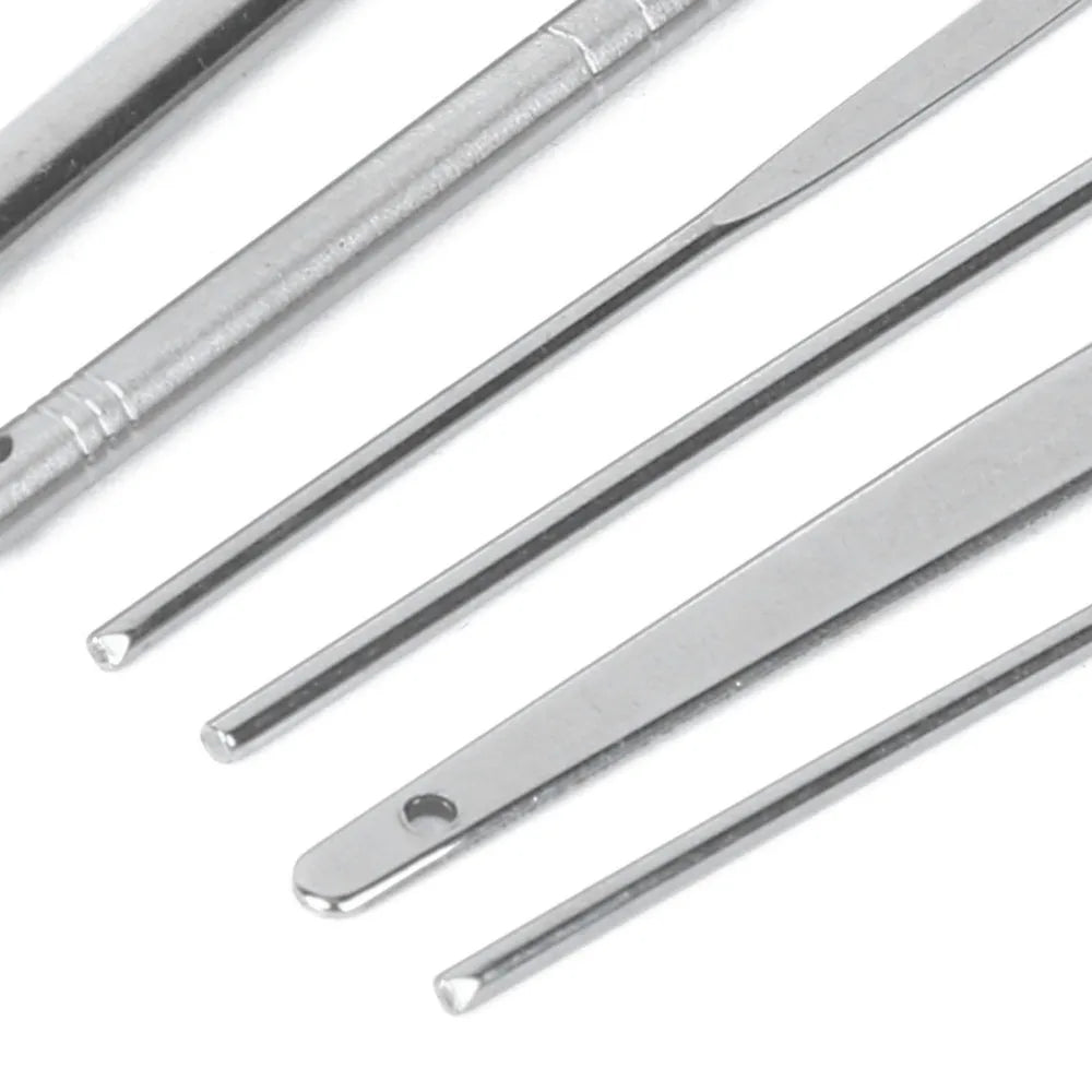 Stainless Steel Ear Wax Pickers Spiral Head Smooth Polished Earwax Zpaxo