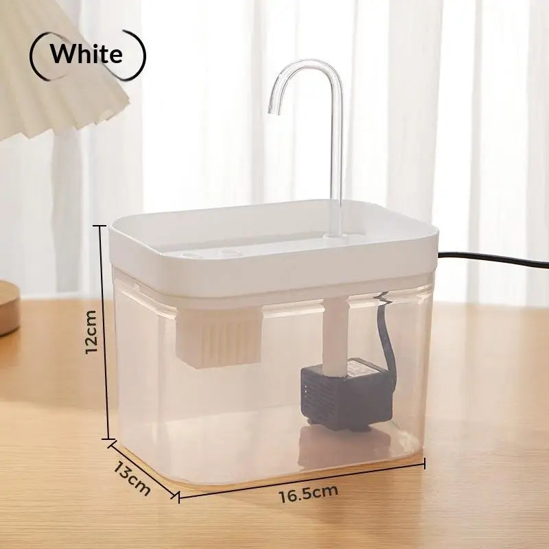 Automatic Pet Dog Cat Water Dispenser Fountain Loop Mute Pump Smart Zpaxo A11