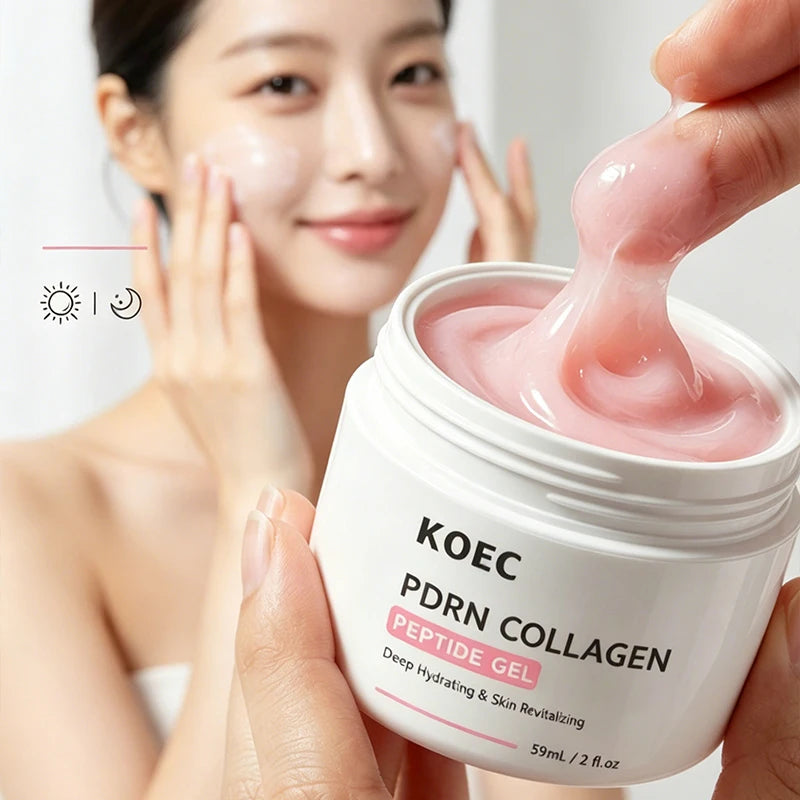 PDRN Salmon Jelly Peptide Gel Cream Moisturizer Hydrating Soothing Repairing Nourishing Korean Glass Skin Face Moisturizer Zpaxo