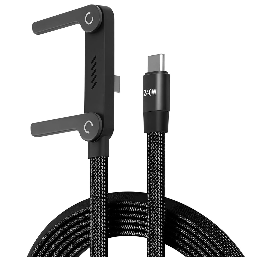 1 240W Fast Charging Foldable Holder Charger Cable Phone Stand Type-c