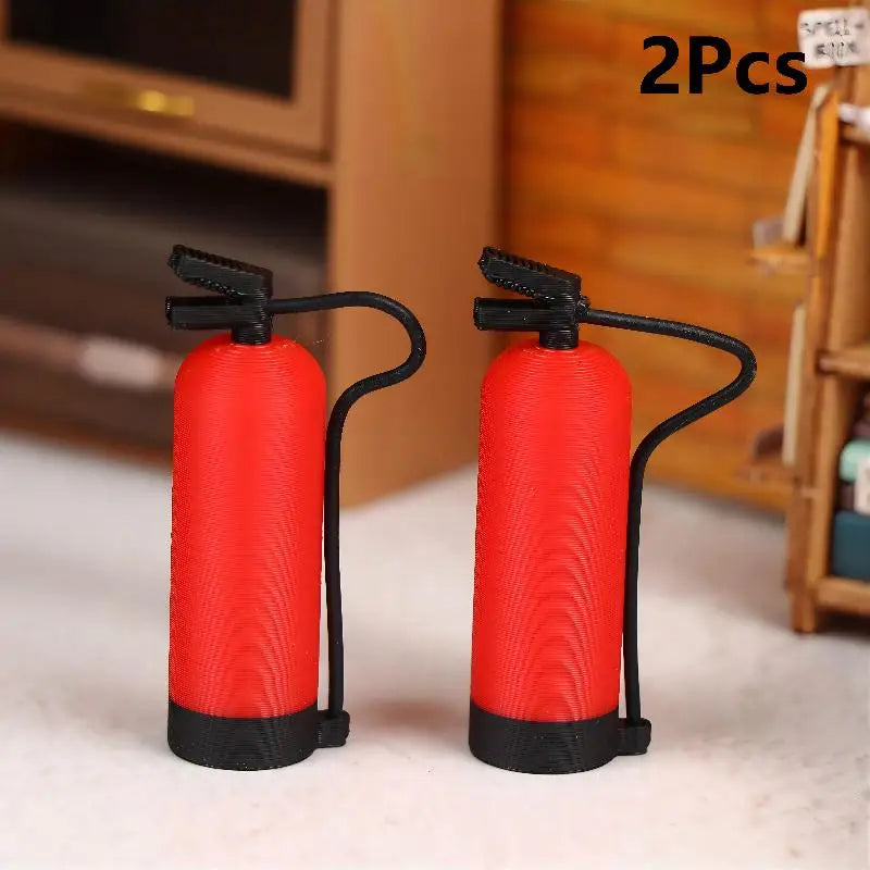 1:12 Miniature Fire Extinguisher Dollhouse Ornament | 1/2/5 Pcs