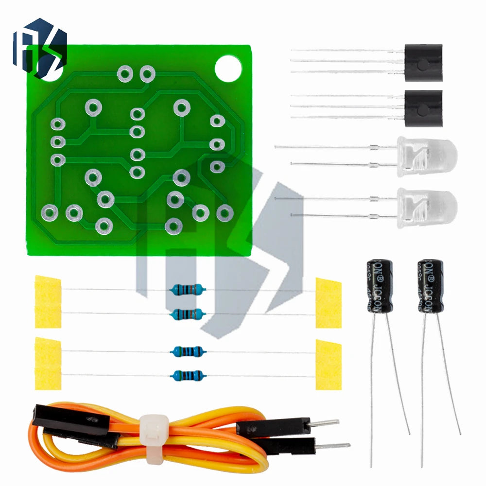 DIY Kit 5MM LED Simple Flash Light Circuit Simple flashing Leds Circuit Board Kits Electronic Production Suite Parts Zpaxo