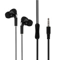 Sports Running Music Sport Wired Earphones Heavy Bass Stereo For iPhone Xiaomi Huawei Comfortable In Ear Design Audio Headset Zpaxo Black
