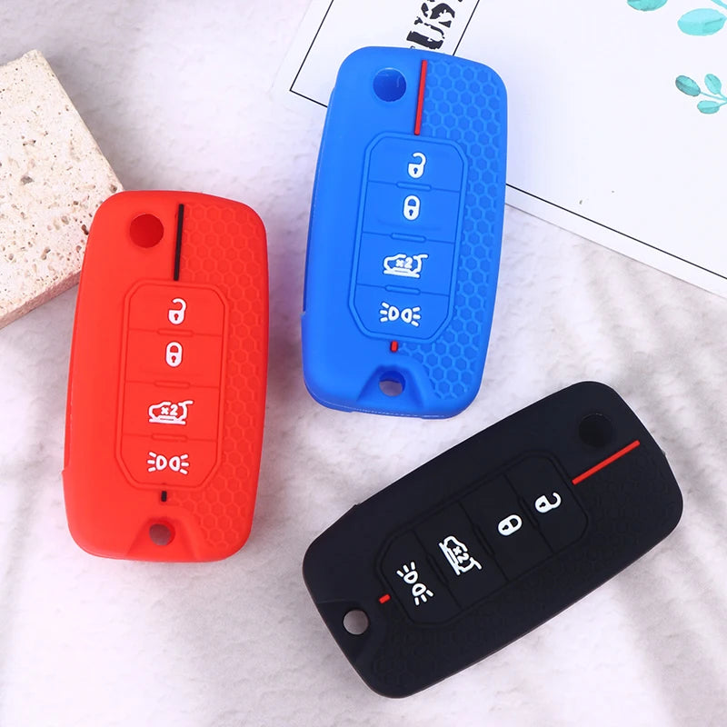 Silicone Key Fob Cover for Jeep Cherokee, Compass & Renegade