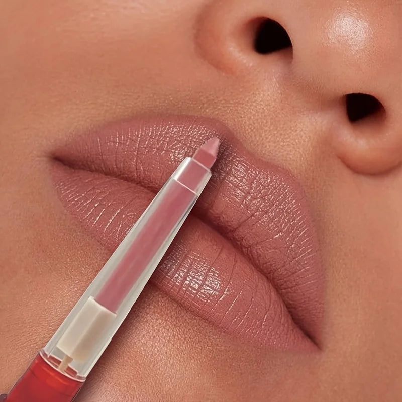 Nude Pink Purple Lip Liner Long Lasting Matte Lipstick Pencil Lips Outline Makeup Crayon Stick Lip Tint Line Cosmetic Zpaxo