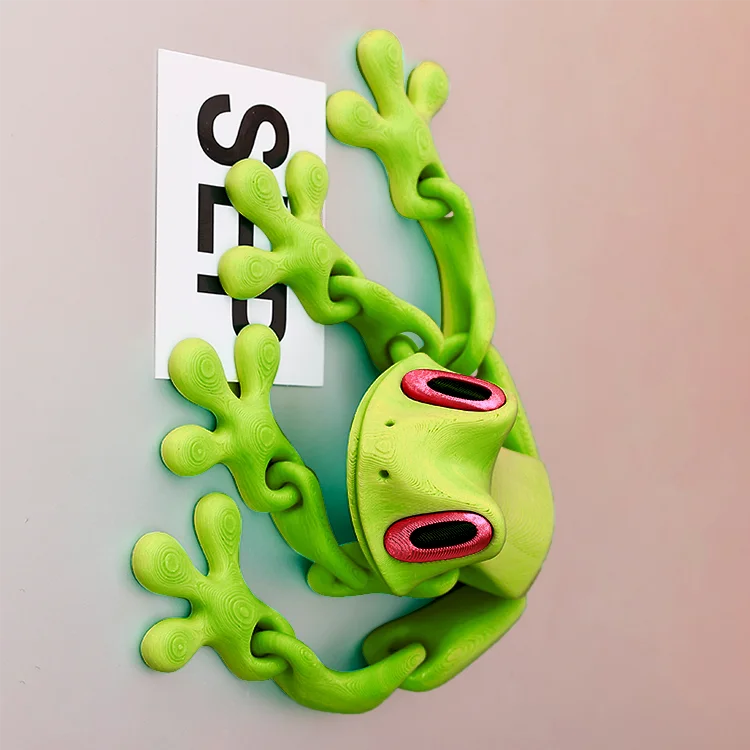 3D Printing Tree Frog Fridge Magnet Joint Movable Ornament Kitchen Zpaxo A