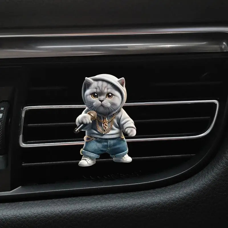 Car Air Vent Clip Aroma Diffuser – Cute Acrylic Animal Design