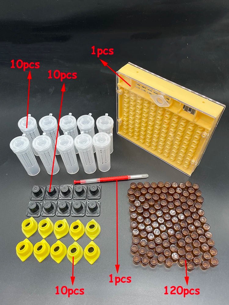 Apiculture Nicot Queen Bee Rearing Plastic Graft Larva Pen Hair