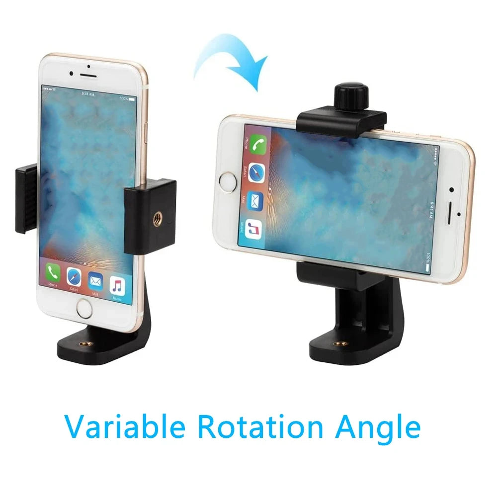 Tripod Mount Universal 360 Degree Mobile Phone Clip for 1/4" Screw Holes Cellphone Holder Desk Tripod Adapter For iPhone/Samsung Zpaxo