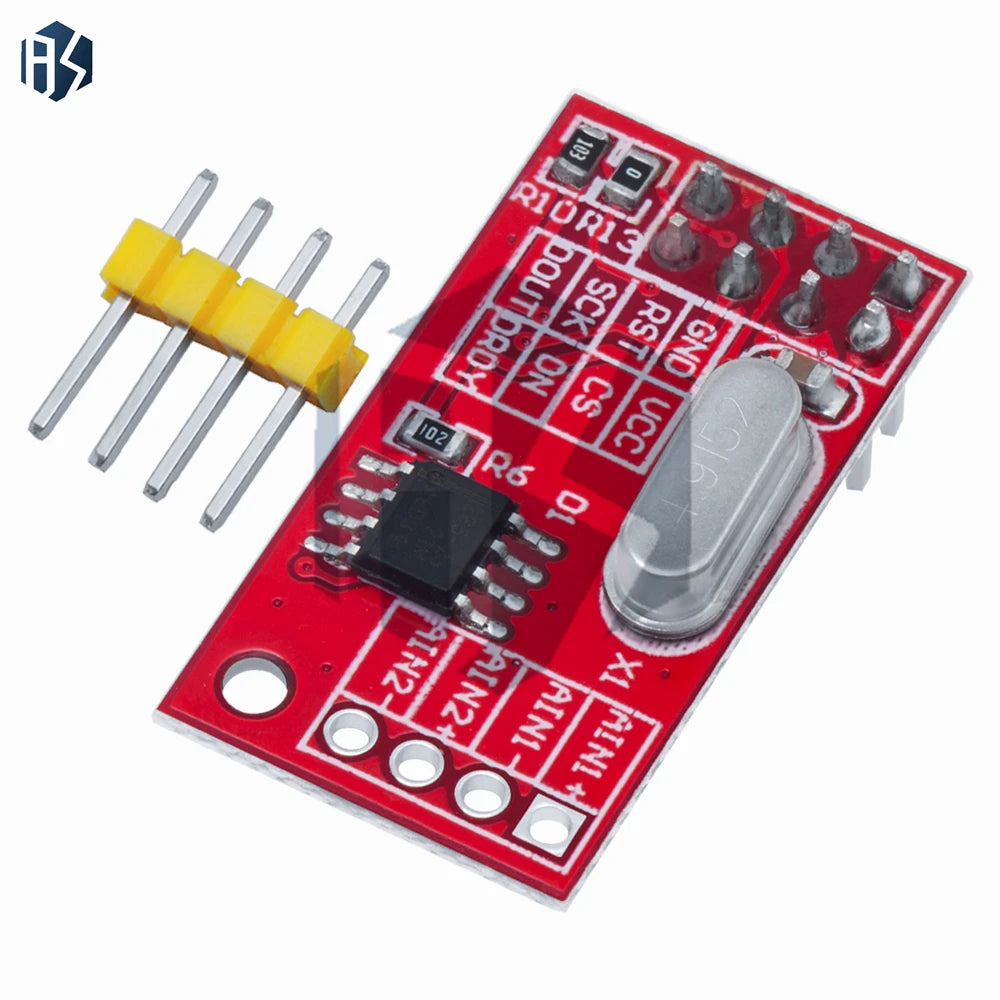 Dual-Channel AD7705 16-Bit ADC Module - Programmable Gain and SPI Interface for Data Acquisition Zpaxo