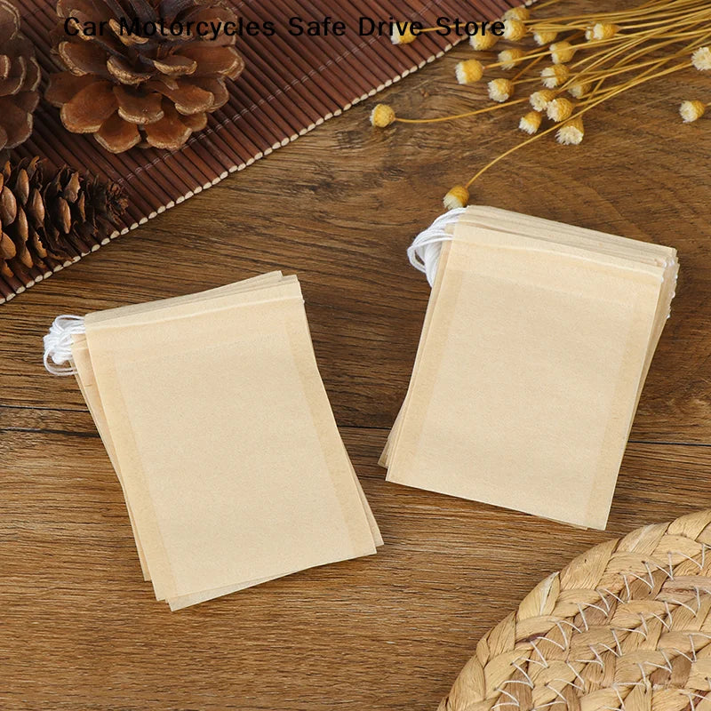 Lot Disposable Tea Filter Bags Loose Coffee Wood Pulp Unableached