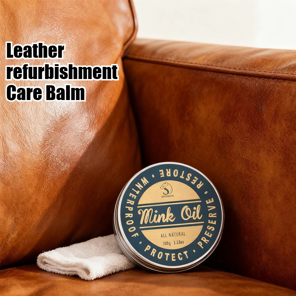 50g/100g Leather Sofa Cleaner and Polish Care Balm for Shoes,luxury Leather Bag Care Salve Restorer Cleaning Products Zpaxo