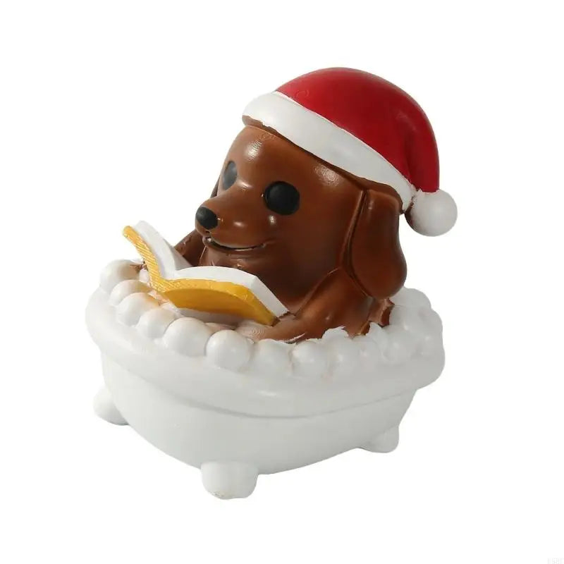 Holiday Snowman Figurine Nontoxic Resin Christmas Decoration Tabletop