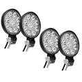2/4Pcs 480W Work Light Car Truck LED Headlight Round 9 LED Light 6000K 5000LM Headlamp for Off-road Auto Car Van Truck SUV IP68 Zpaxo 4pcs black black|5000LM
