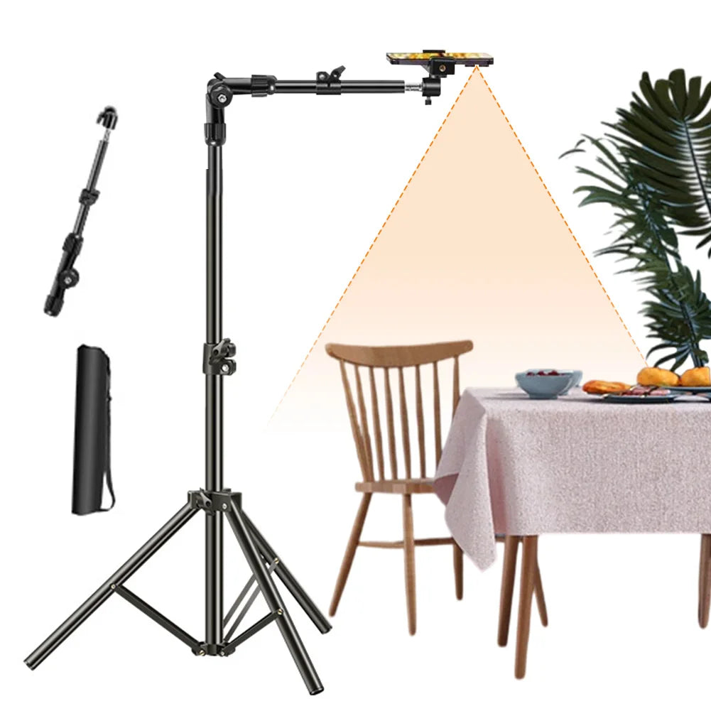 Horizontal Overhead Tripod Adjustable Cell Phone Stand Recording