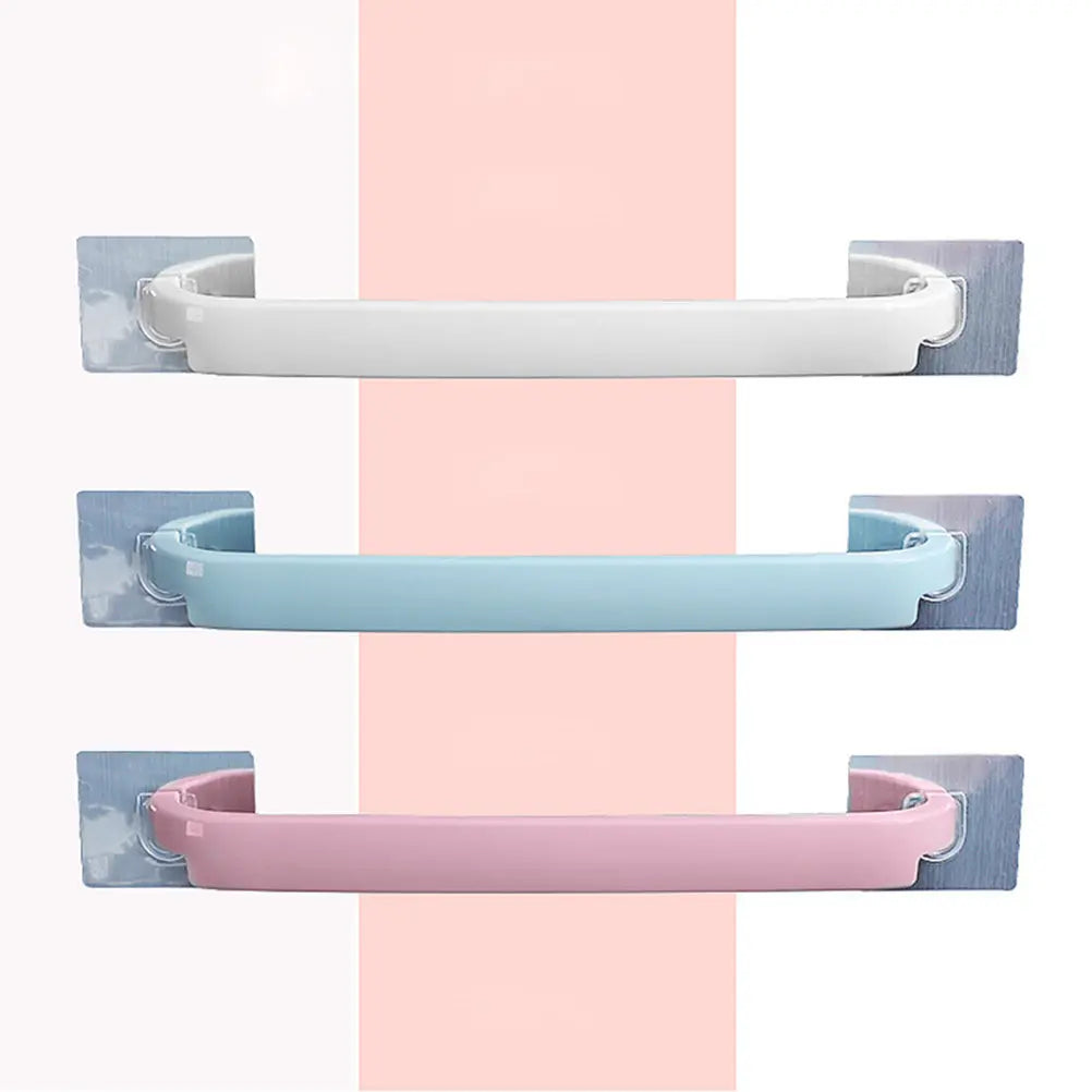 Sturdy No-perforation Self-adhesive Towel Rack Small Bathroom