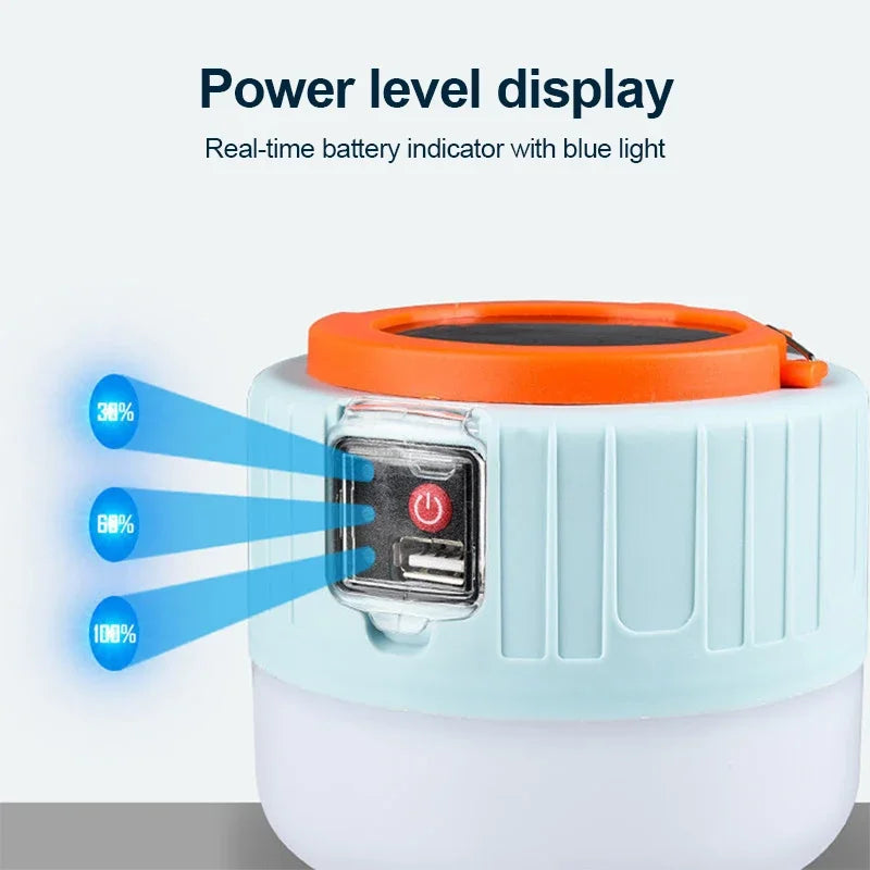 ESMARTER LED Camping Lantern – Solar USB Rechargeable