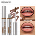 1 pc Waterproof Lip Liner Peel Off Tattoo Lipgloss Waterproof Long Lasting Matte Lip Tint Brown Contour Tear-off Lips Stain Zpaxo 06