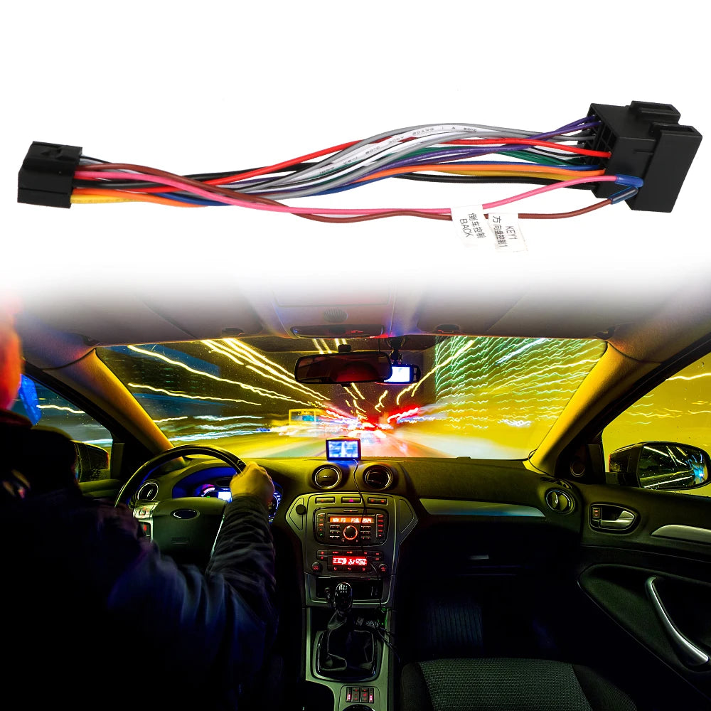 Wire Harness Adaptor Car Stereo Radio ISO Standard Connector Adapter
