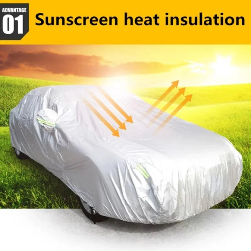Car Protection Full Exterior All Vehicle Types Snow Cover Sunshade Zpaxo