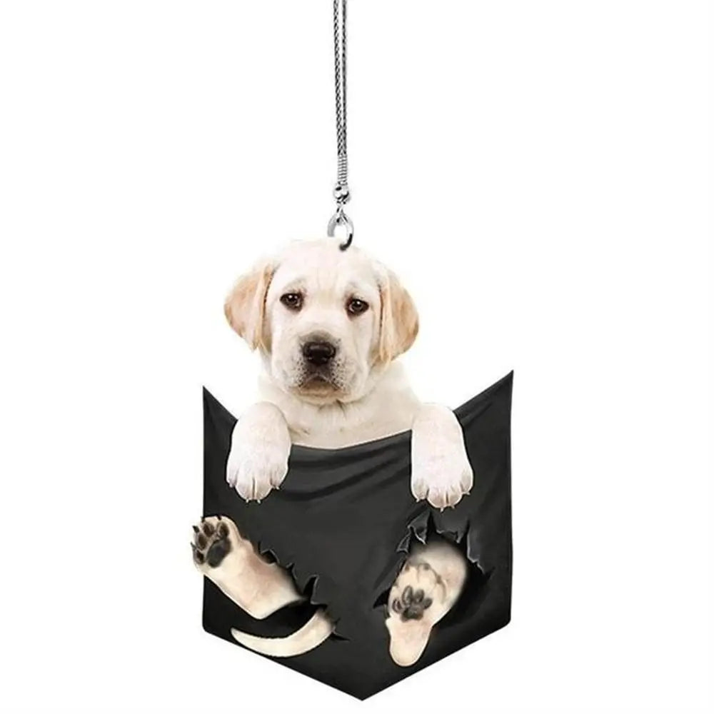 Cute Funny Car Decoration Key Chain 6 Styles Pocket Pendant Rearview
