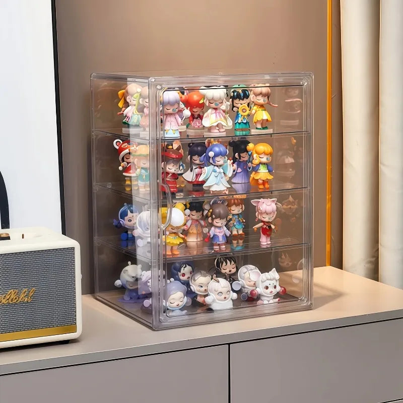 Handmade Resin Display Case Portable Collectible Storage Box Dolls