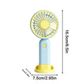 Portable Handheld Fan Rechargeable 3 Speed Ultra Quiet Mini Pocket