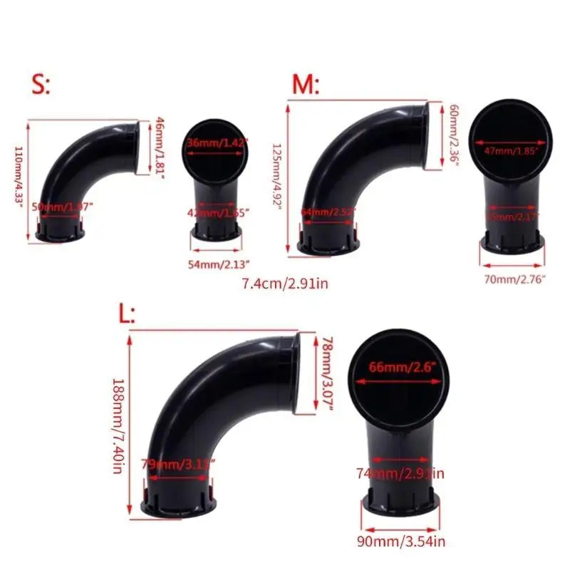 Speaker Curved Guide Tube Subwoofer Loudspeaker Inverted Port Zpaxo