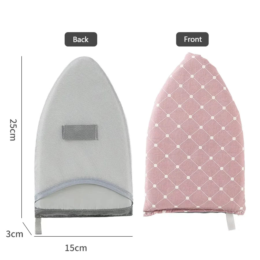 A Heat-resistant Stain-resistant Clothing Shop Can Wash the Ironing Board Mini Portable Anti-ironing Gloves Iron Pad Set Zpaxo Pink