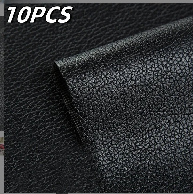 25x60CM Self Adhesive PU Leather Repair Patch Patches Furniture Car Zpaxo Black-10PCS 25x30cm