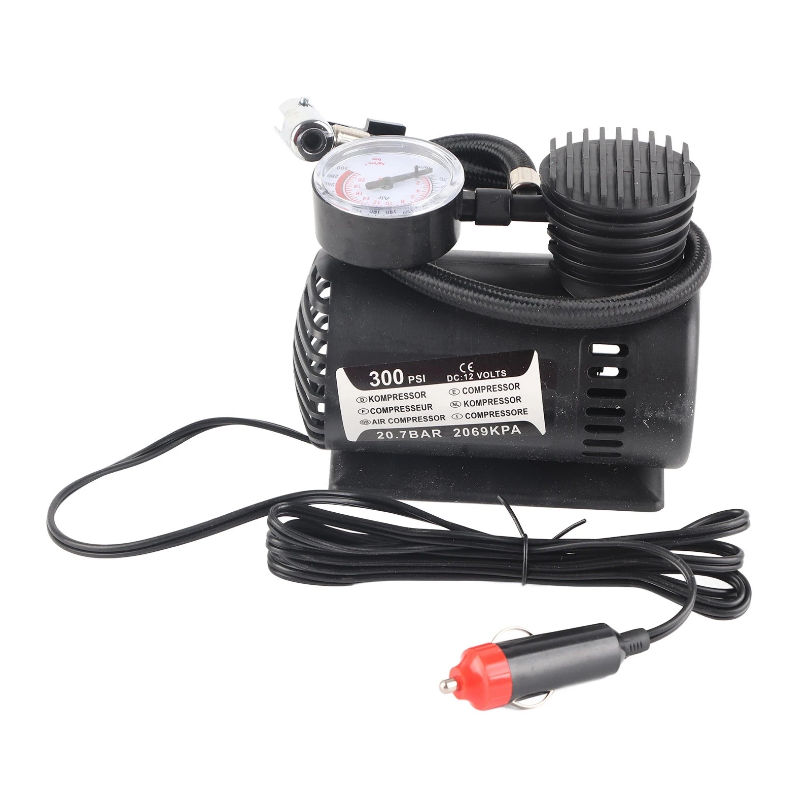Car Air Pump 12V Design Scratch Resistant Mini Portable Tire